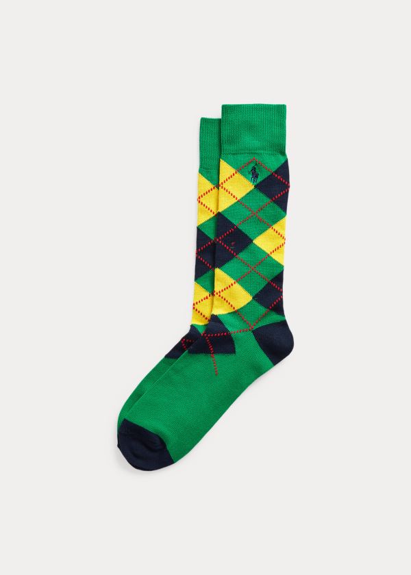 Men's Polo Ralph Lauren Argyle Dress Socks | 180592QHJ